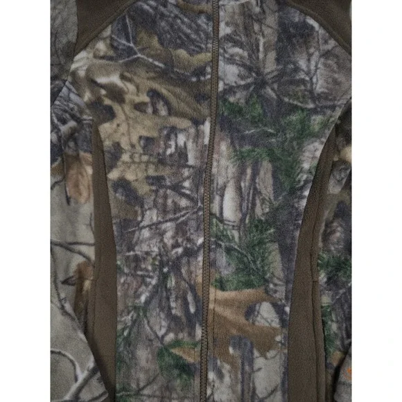 She Outdoor Womens Camo Fleece Hunting Jacket Full Zip Realtree Style Size XS - Picture 7 of 12